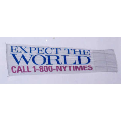 New York Times Flying Banner
